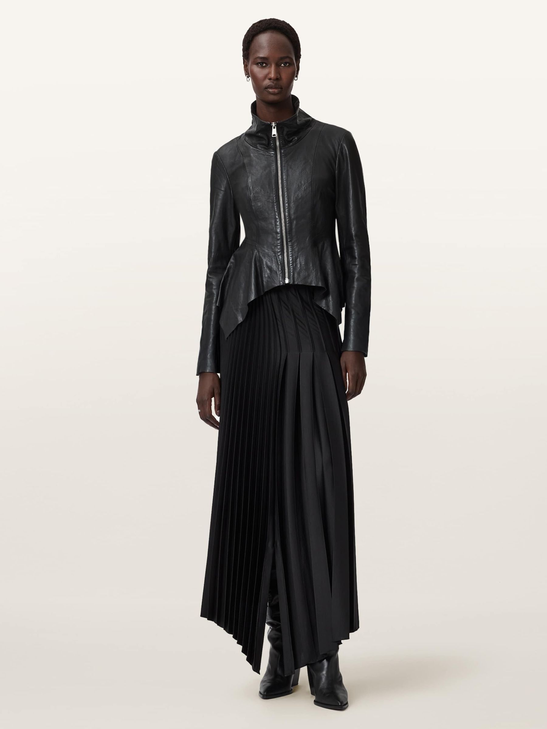Buy AllSaints Black Grace Biker Jacket from Next USA
