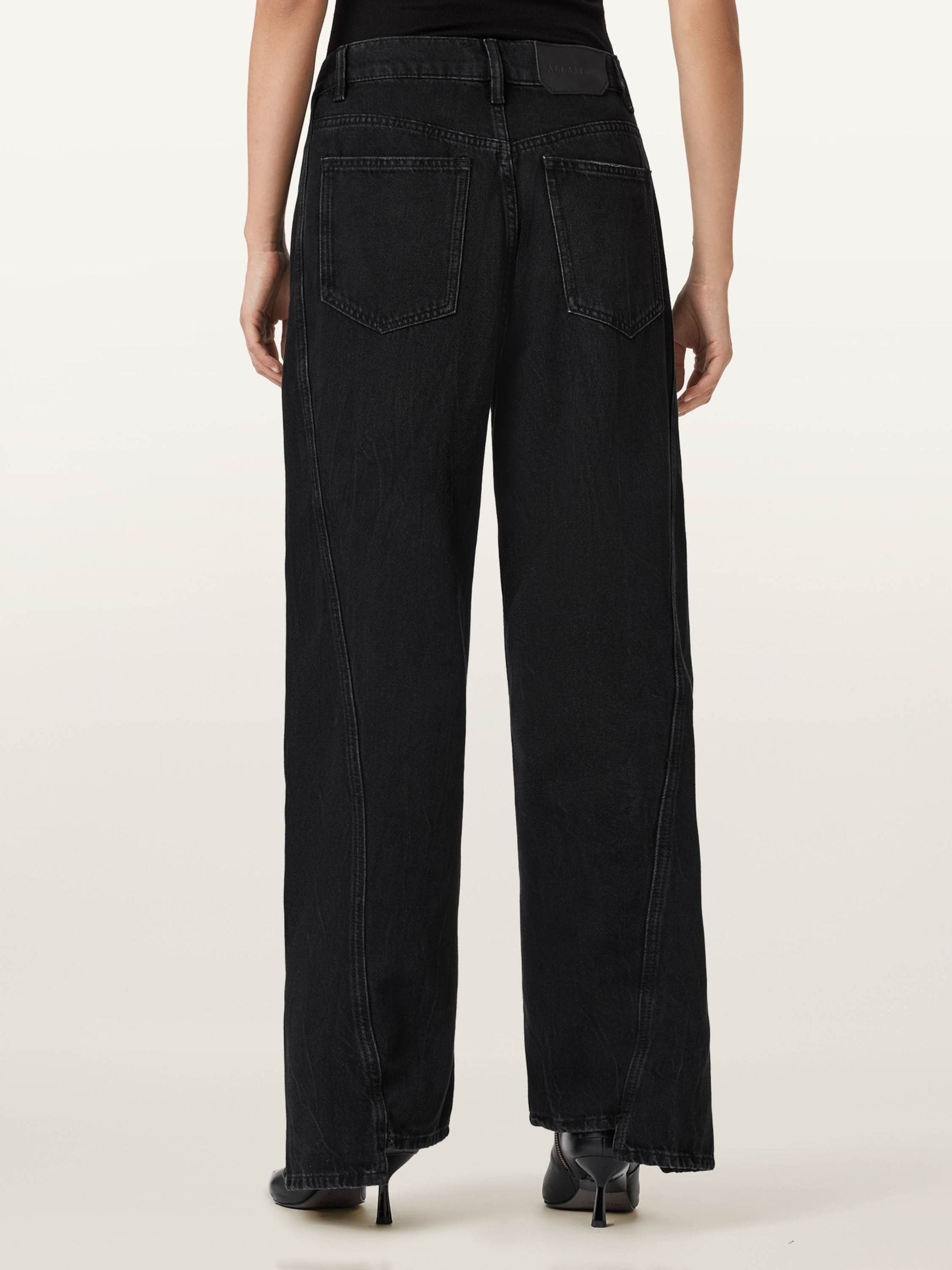 Buy AllSaints Black Frankie Zip Jeans from the Next UK online shop