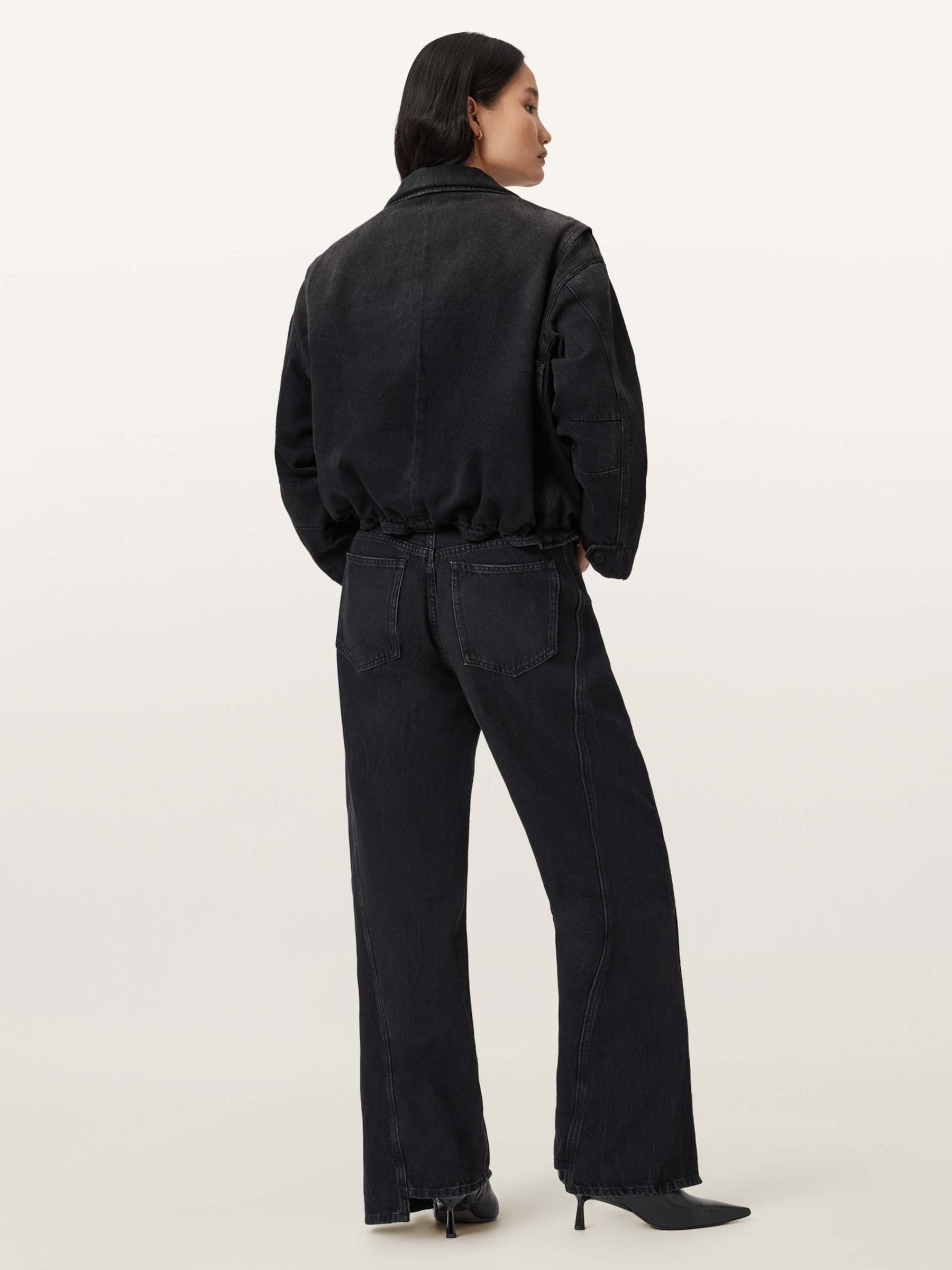 Buy AllSaints Black Frankie Zip Jeans from Next USA