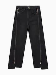 AllSaints Black Frankie Zip Jeans - Image 7 of 7