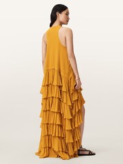 AllSaints Yellow Cavarly Dress - Image 4 of 5
