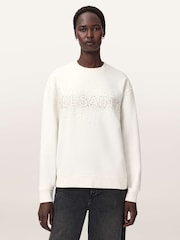 AllSaints White Sprinkle Etta Sweatshirt - Image 2 of 7