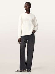 AllSaints White Sprinkle Etta Sweatshirt - Image 3 of 7