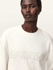 AllSaints White Sprinkle Etta Sweatshirt - Image 5 of 7
