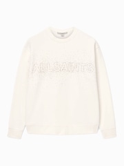 AllSaints White Sprinkle Etta Sweatshirt - Image 7 of 7