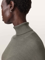 AllSaints Green Juno Dress - Image 3 of 7