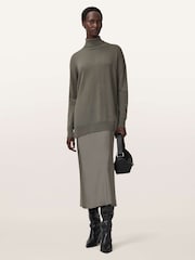 AllSaints Green Juno Dress - Image 5 of 7