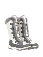Mountain Warehouse White Snowflake Womens Long Snow Walking Boots - Image 1 of 6