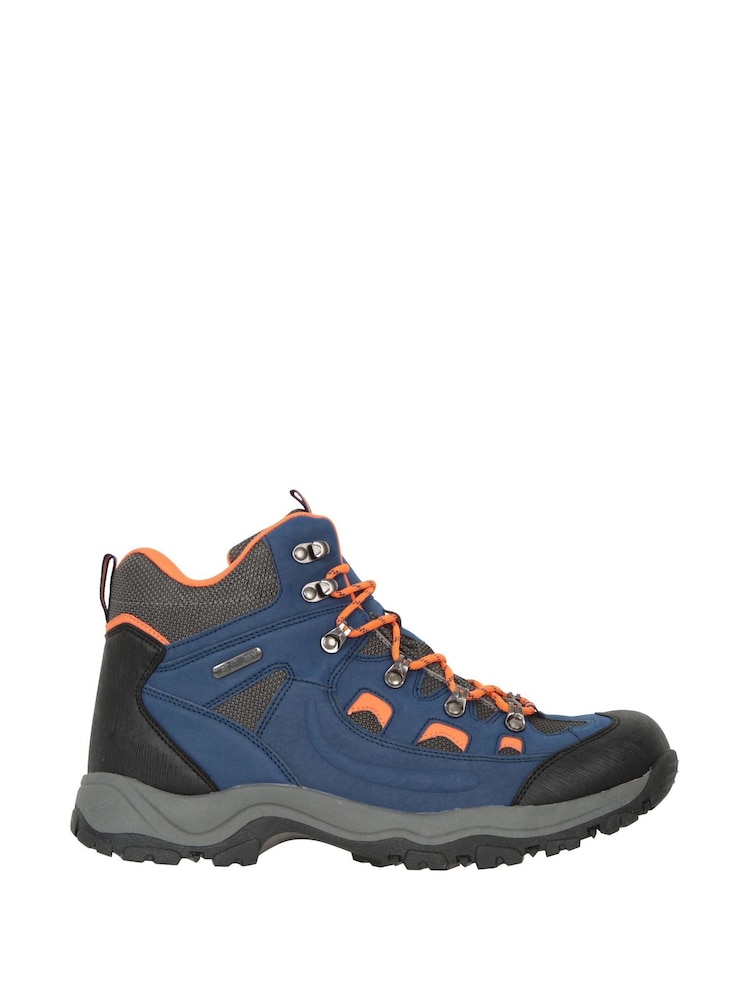 Mountain Warehouse Light Blue Adventurer Mens Waterproof Walking Boots - Image 1 of 5 Mountain Warehouse Light Blue Adventurer Mens Waterproof Walking Boots - Image 1 of 5