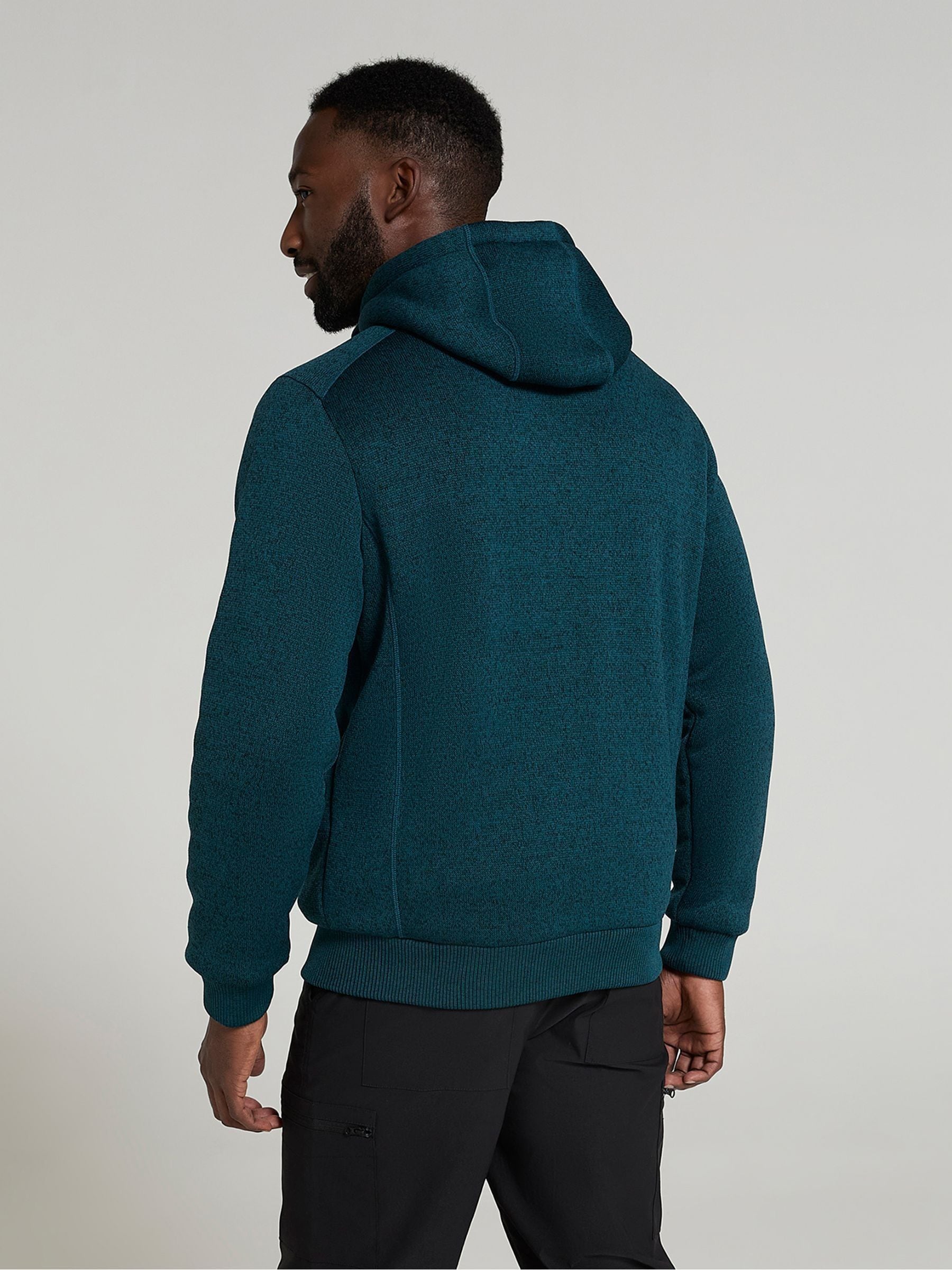 Buy Mountain Warehouse Blue Nevis II Mens Fur Lined Hoodie from