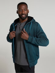 Azul - Mountain Warehouse Nevis II Mens Fur Lined Hoodie - Imagen 4 de 9