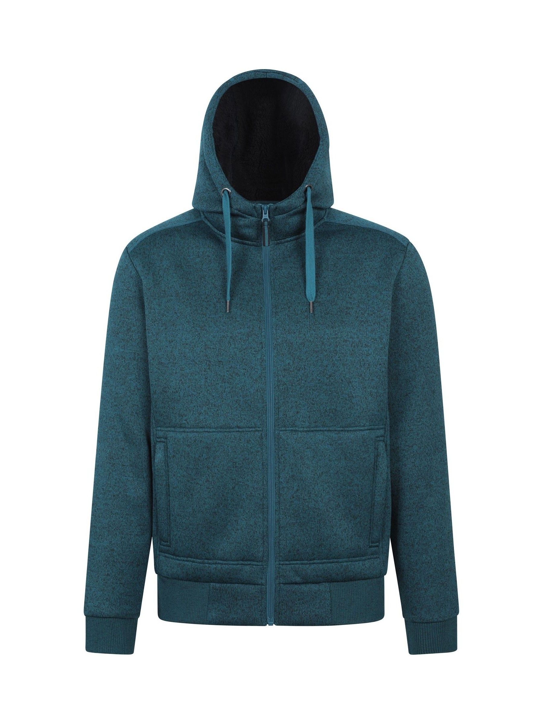 Buy Mountain Warehouse Blue Nevis II Mens Fur Lined Hoodie from