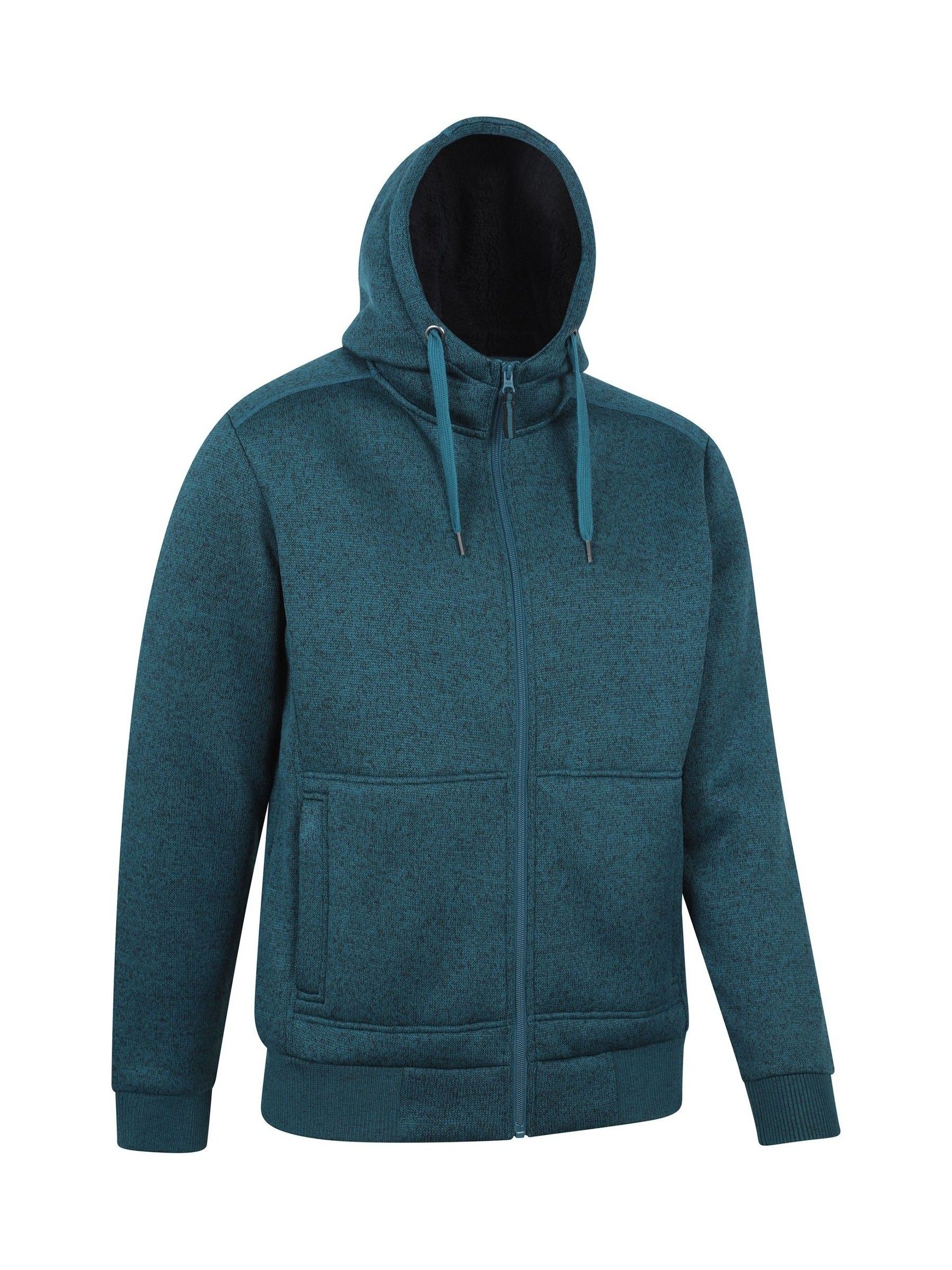 Buy Mountain Warehouse Blue Nevis II Mens Fur Lined Hoodie from