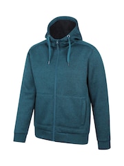 Azul - Mountain Warehouse Nevis II Mens Fur Lined Hoodie - Imagen 7 de 9
