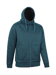 Azul - Mountain Warehouse Nevis II Mens Fur Lined Hoodie - Imagen 8 de 9