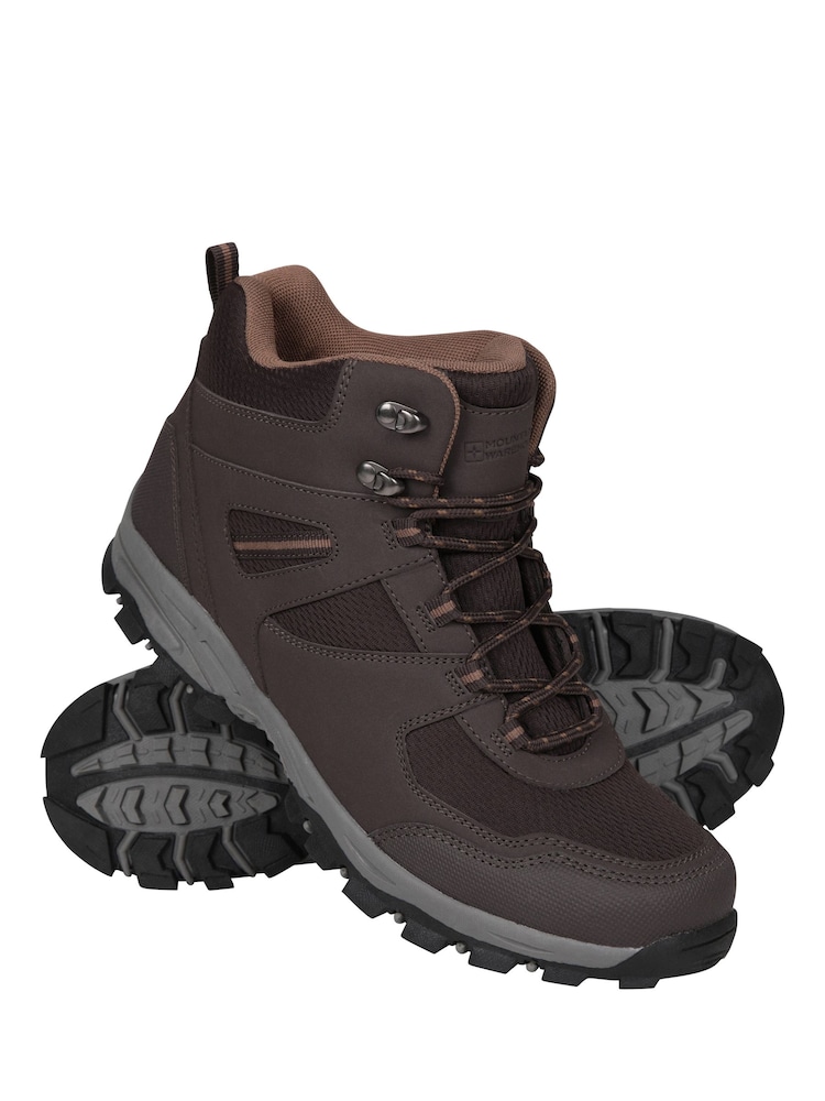 Mountain Warehouse Brown Mens Wide Fit Mcleod Boots - Image 1 of 7 Mountain Warehouse Brown Mens Wide Fit Mcleod Boots - Image 1 of 7