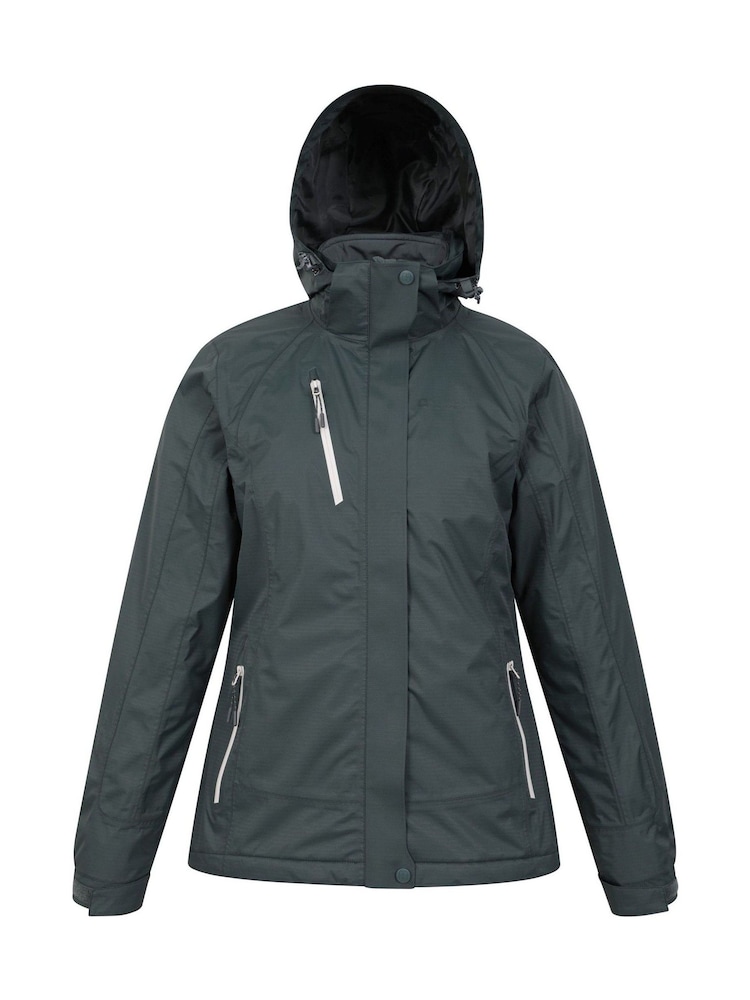 Mountain Warehouse Green Bracken Extreme Womens 3-in-1 Waterproof Jacket - Image 8 of 8