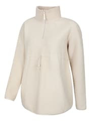 Mountain Warehouse Natural Cosy Maternity Borg Half-Zip Fleece - Image 5 of 7