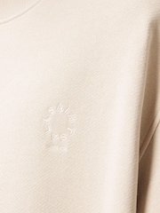 AllSaints Brown Haven Crew Neck Sweatshirt - Image 8 of 8