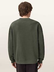AllSaints Green Haven Crew Neck Sweatshirt - Image 4 of 7