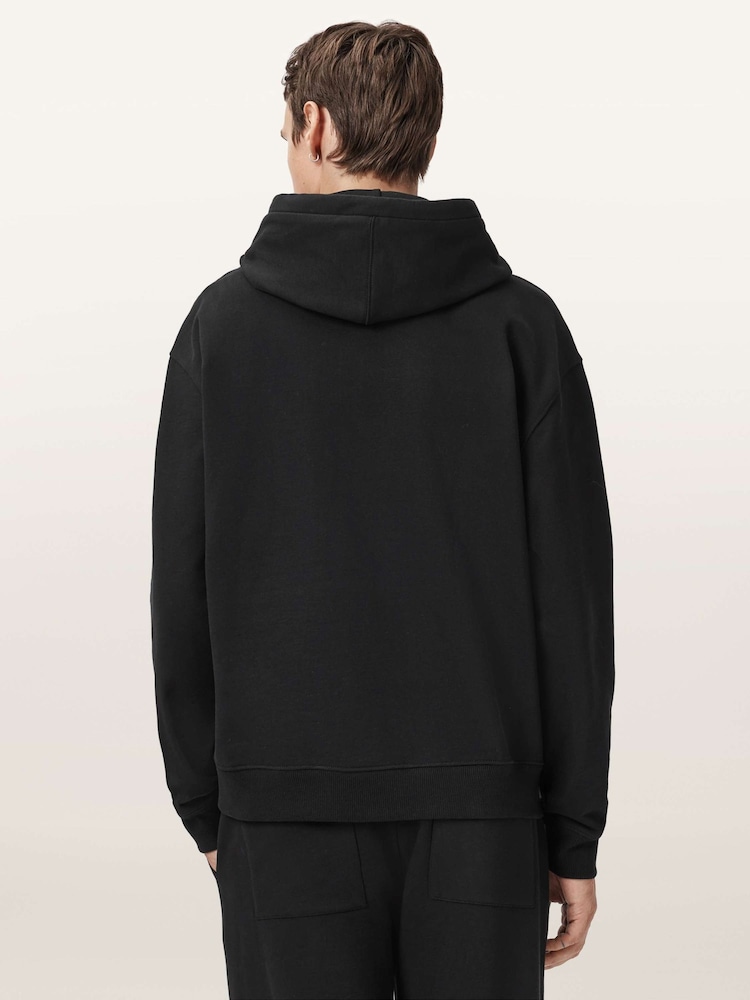 AllSaints Black Milo Oth Hoodie - Image 2 of 10 AllSaints Black Milo Oth Hoodie - Image 2 of 10
