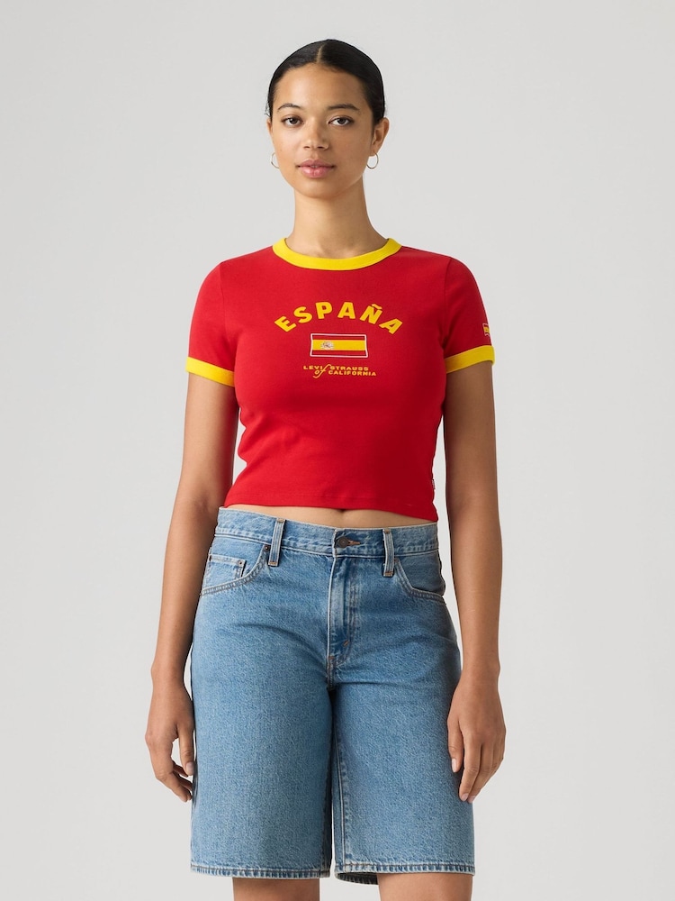 Rouge Espagne - Levi's® World Cup Cropped T-Shirt - Image 2 de 6