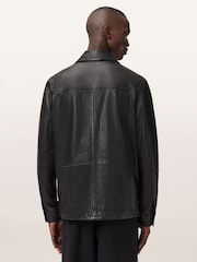 AllSaints Black Saxon Jacket - Image 5 of 7