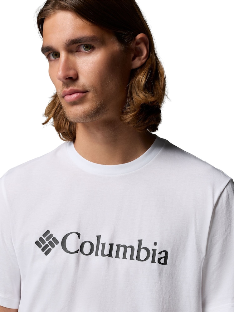 Columbia White CSC Basic Logo™ T-Shirt - Image 7 of 7