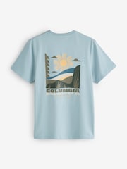 Columbia Teal Blue CSC™ Outdoor Back Graphic T-Shirt - Image 2 of 2