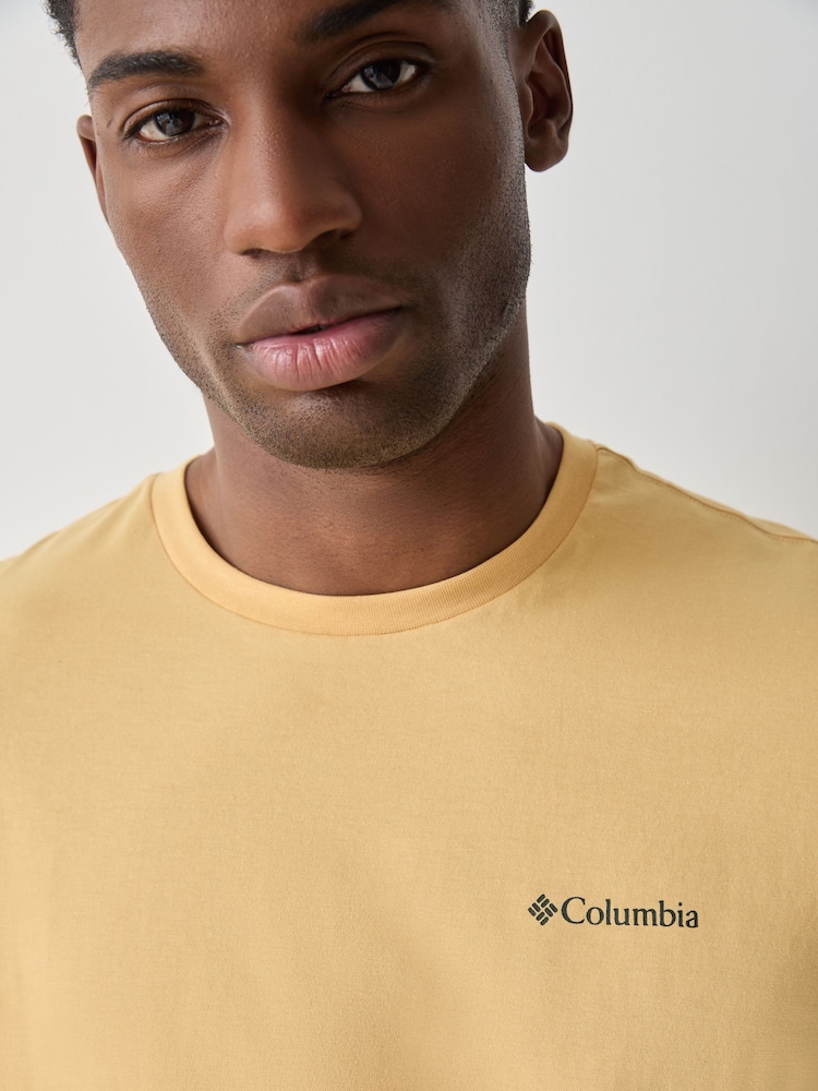 Columbia Yellow CSC™ Outdoor Back Graphic T-Shirt - Image 4 of 4 Columbia Yellow CSC™ Outdoor Back Graphic T-Shirt - Image 4 of 4