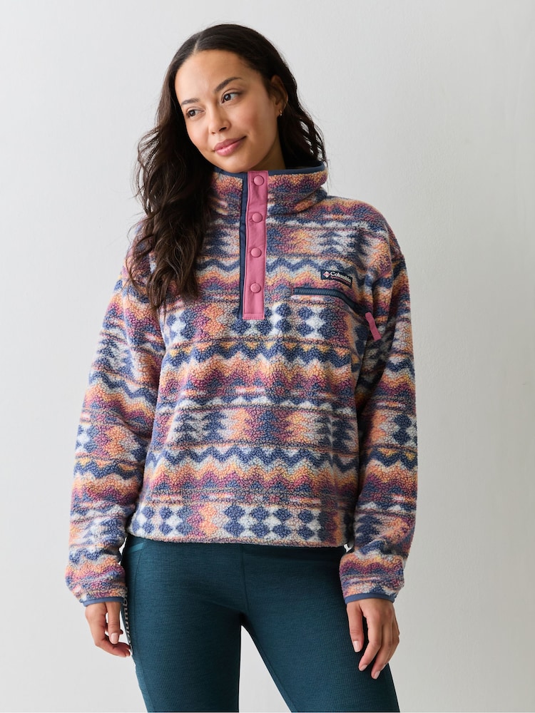 Columbia Blue Helvetia™ II Printed Cropped Half Snap Fleece - Image 1 of 5