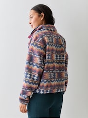 Columbia Blue Helvetia™ II Printed Cropped Half Snap Fleece - Image 3 of 5