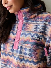 Columbia Blue Helvetia™ II Printed Cropped Half Snap Fleece - Image 4 of 5