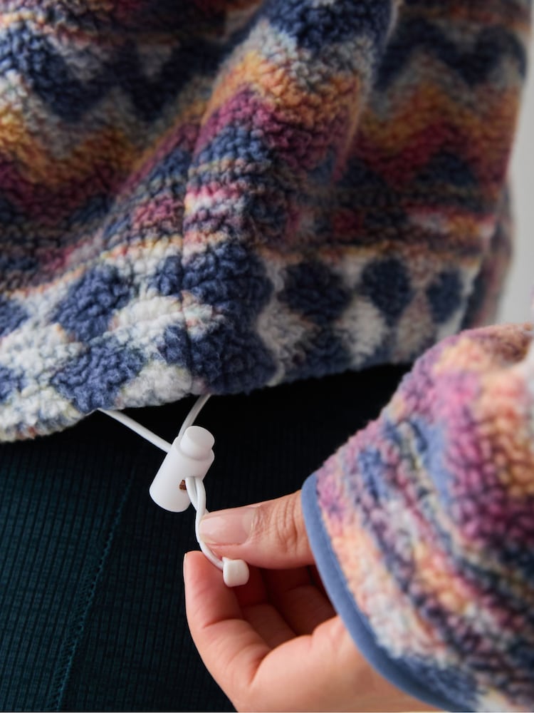 Columbia Blue Helvetia™ II Printed Cropped Half Snap Fleece - Image 5 of 5