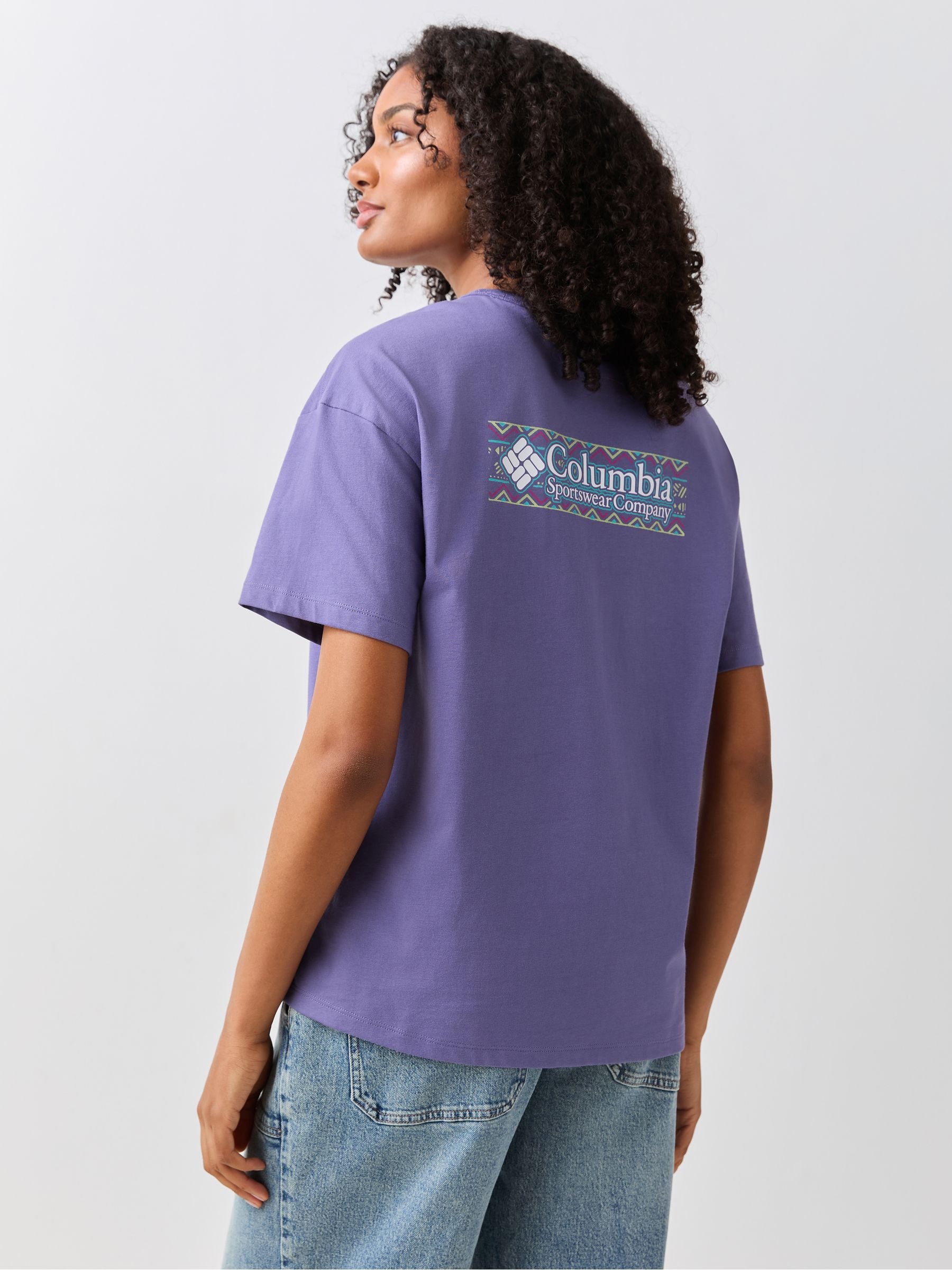 Buy Columbia Purple CSC™ Heavyweight Graphic T-Shirt from the Next
