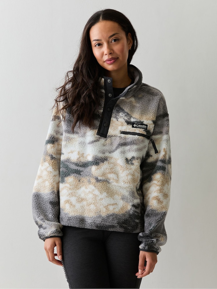 Columbia Purple Helvetia™ II Printed Cropped Half Snap Fleece - Image 1 of 5