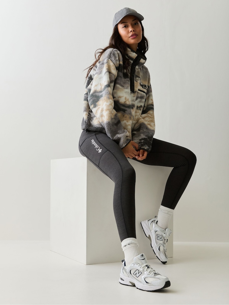 Columbia Purple Helvetia™ II Printed Cropped Half Snap Fleece - Image 2 of 5