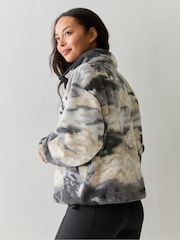 Columbia Purple Helvetia™ II Printed Cropped Half Snap Fleece - Image 3 of 5