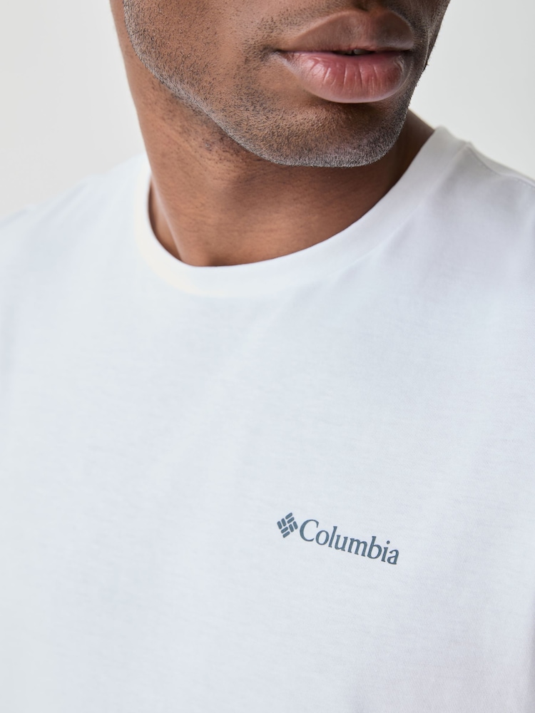 Columbia Pearl White CSC™ Outdoor Back Graphic T-Shirt - Image 4 of 4 Columbia Pearl White CSC™ Outdoor Back Graphic T-Shirt - Image 4 of 4