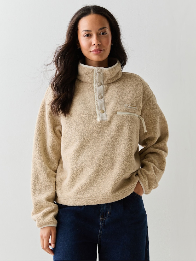 Columbia Brown Helvetia™ II Cropped Half Snap Fleece - Image 1 of 5 Columbia Brown Helvetia™ II Cropped Half Snap Fleece - Image 1 of 5