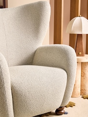 MADE.COM Off White Pax Boucle Yannick Accent Chair - Image 2 of 5