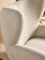 MADE.COM Off White Pax Boucle Yannick Accent Chair - Image 3 of 5