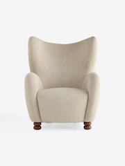 MADE.COM Off White Pax Boucle Yannick Accent Chair - Image 4 of 5