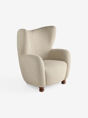 MADE.COM Off White Pax Boucle Yannick Accent Chair - Image 5 of 5