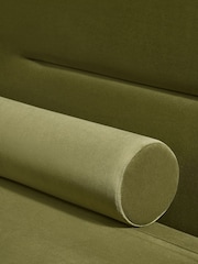 MADE.COM Olive Green Velvet Large Maxton 2 Seater Sofa Bed - Image 4 of 6