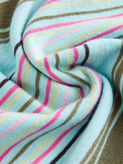 Blau/Pink gestreift - Kurzärmeliges Rugby-Polo-Top mit Kragen - Bild 8 von 8