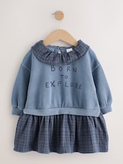 Navy Layered Sweat Dress (3mths-7yrs) - Image 1 of 5