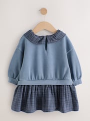 Navy Layered Sweat Dress (3mths-7yrs) - Image 6 of 9