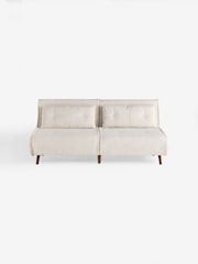 MADE.COM Off White Natural Pax Boucle Haru 4 Seater Sofa Bed - Image 5 of 6