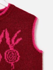 Oliver Bonas Red Radish Knitted Tank Top - Image 6 of 7